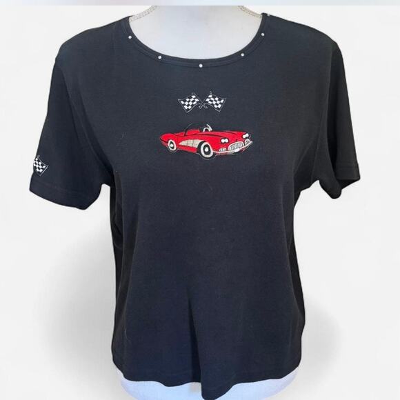 Las Olas Vintage Racing Car Shirt Set Size M/L - Picture 5 of 11